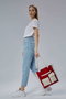 Zoozie Bags Bolsa Tote de Lona Roja